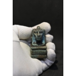 Thoth Egyptian Amulet Pendant, Faience Statue