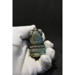 Thoth Egyptian Amulet Pendant, Faience Statue - صورة إضافية 2
