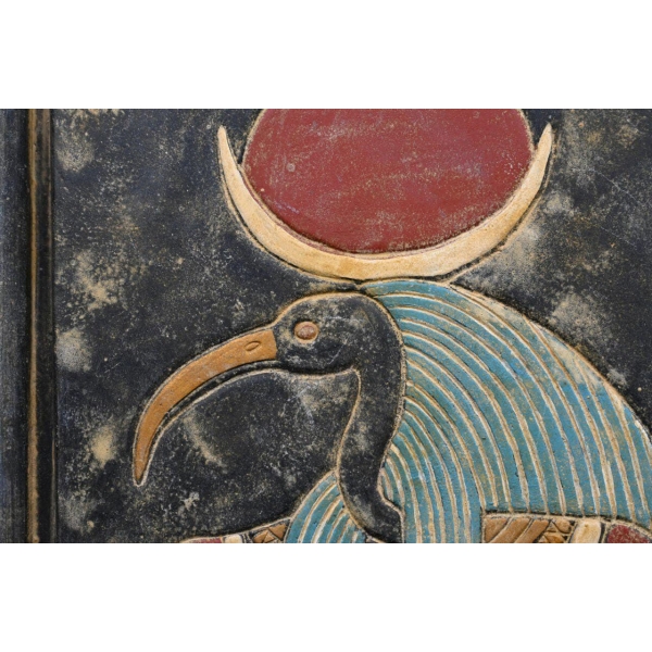 Thoth Relief: Egyptian Stone Replica - صورة إضافية 4