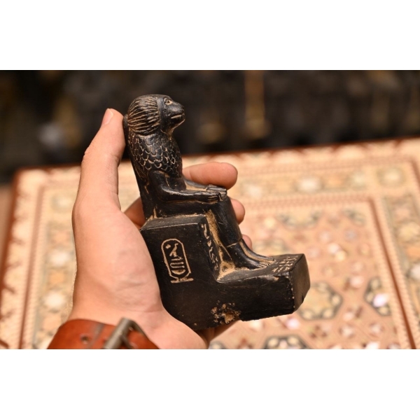 Thoth -vintage statue-Depicted in Baboon-Symbol of wisdom writing-moon-Egyptian antique statues -handcraft-Archeology/Egyptian mythology
