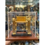Tutankhamun lions bad-replica museum piece-ancient Egyptian religion,mythology-sculpture Egyptian antiquities-made in Egypt