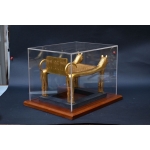 Tutankhamun lions bad-replica museum piece-ancient Egyptian religion,mythology-sculpture Egyptian antiquities-made in Egypt