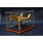 Tutankhamun lions bad-replica museum piece-ancient Egyptian religion,mythology-sculpture Egyptian antiquities-made in Egypt