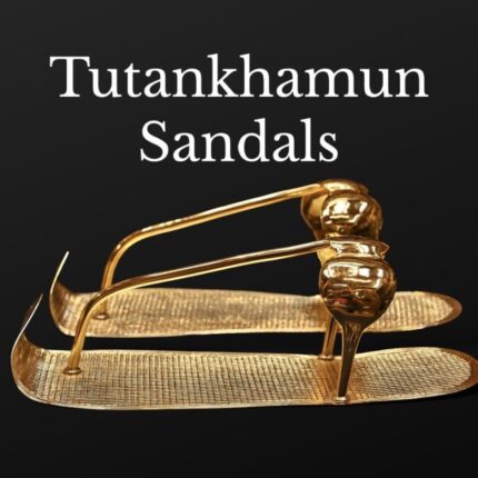 Tutankhamun Sandals, Gold Coated Copper, Egyptian Replica
