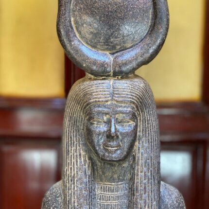 Unique Egyptian goddess Hathor statue ancient Egyptian goddess of beauty hand crafted made in Egypt