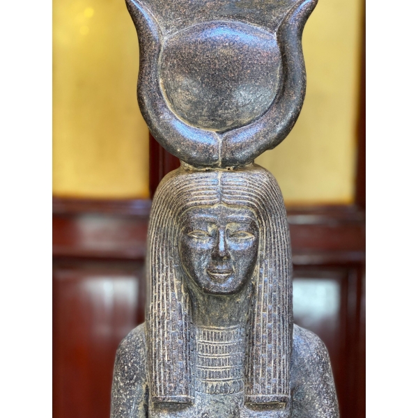 Unique Egyptian goddess Hathor statue ancient Egyptian goddess of beauty hand crafted made in Egypt
