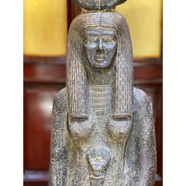 Unique Egyptian goddess Hathor statue ancient Egyptian goddess of beauty hand crafted made in Egypt