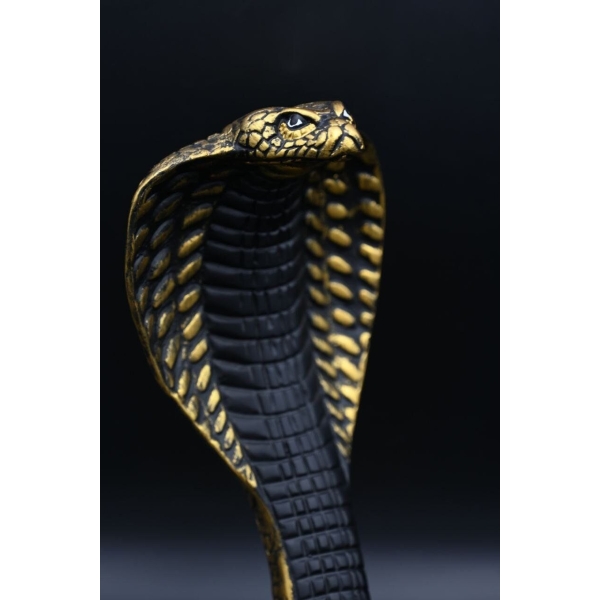 Uraeus Cobra Statue: Egyptian Deity Carving