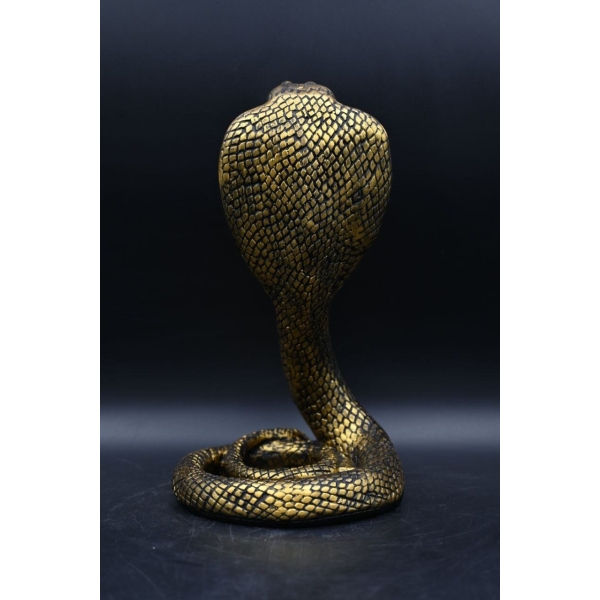 Uraeus Cobra Statue: Egyptian Deity Carving - صورة إضافية 10