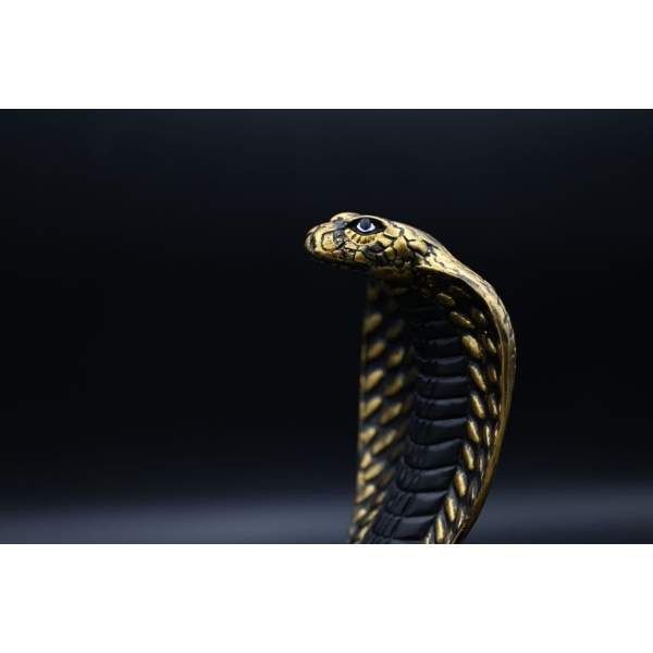Uraeus Cobra Statue: Egyptian Deity Carving - صورة إضافية 4