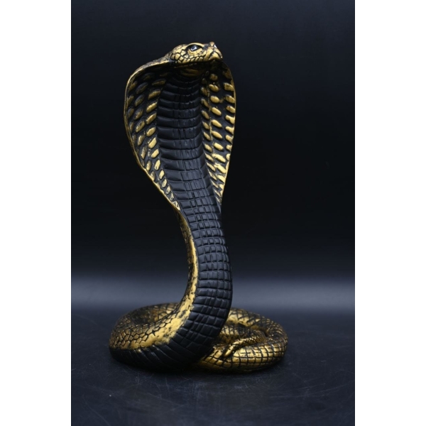 Uraeus Cobra Statue: Egyptian Deity Carving - صورة إضافية 5