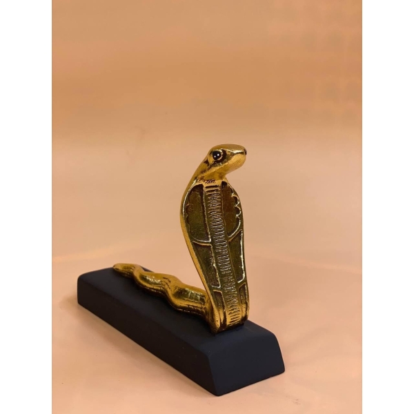 Uraeus Cobra Statue: Egyptian Deity Replica