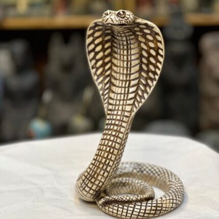 Uraeus Cobra Statue, Egyptian Serpent Goddess Wadjet Sculpture