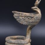 Uraeus Cobra Statue: Egyptian Wadjet Stone Sculpture - صورة إضافية 5