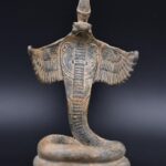 Uraeus Cobra Statue: Egyptian Wadjet Stone Sculpture - صورة إضافية 7