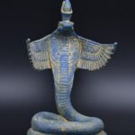 Uraeus Cobra Statue: Egyptian Wadjet Stone Sculpture - صورة إضافية 8