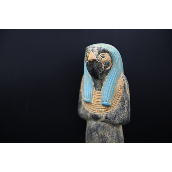 Vintage Egyptian God Horus Statue, Sculpture - صورة إضافية 4