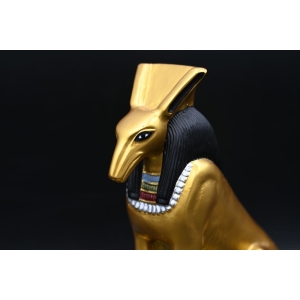 Vintage Egyptian God Seth Statue, Ancient Deity Sculpture