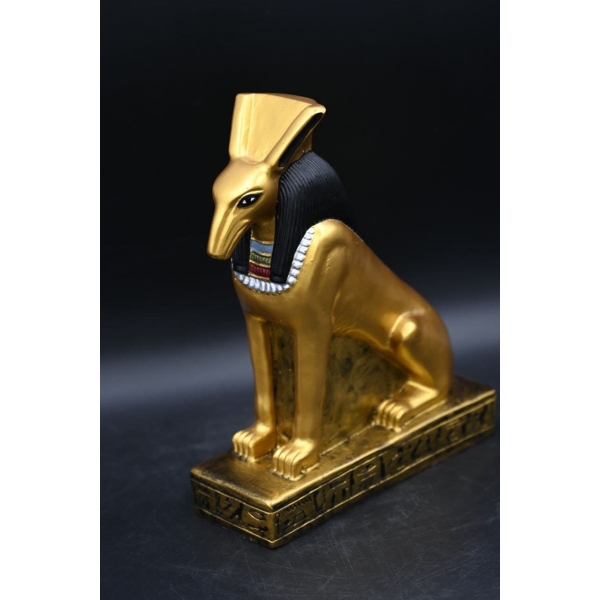 Vintage Egyptian God Seth Statue, Ancient Deity Sculpture - صورة إضافية 4