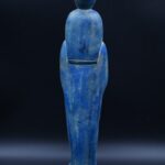Vintage Egyptian Goddess Nut Statue, Blue Stone Sculpture - صورة إضافية 5