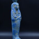 Vintage Egyptian Goddess Nut Statue, Blue Stone Sculpture - صورة إضافية 8