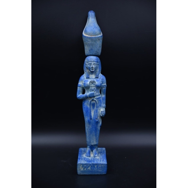 Vintage Egyptian Goddess Nut Statue, Sky Protection Sculpture
