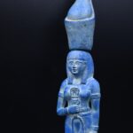 Vintage Egyptian Goddess Nut Statue, Sky Protection Sculpture - صورة إضافية 3