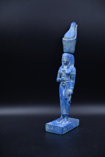 Vintage Egyptian Goddess Nut Statue, Sky Protection Sculpture - صورة إضافية 8