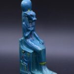 Vintage Egyptian Hathor Statue, Goddess of Love, Stone Replica - صورة إضافية 10