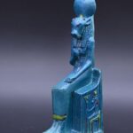 Vintage Egyptian Hathor Statue, Goddess of Love, Stone Replica - صورة إضافية 3