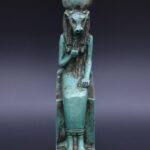 Vintage Egyptian Hathor Statue, Goddess of Love, Stone Replica - صورة إضافية 4
