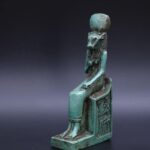 Vintage Egyptian Hathor Statue, Goddess of Love, Stone Replica - صورة إضافية 9