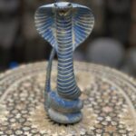 Vintage Egyptian Uraeus Cobra Statue, Wadjet Goddess Sculpture - صورة إضافية 4