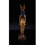 Vintage Golden Hathor Statue: Egyptian Goddess of Love & Beauty - صورة إضافية 4