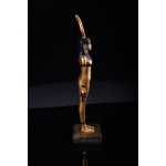 Vintage Golden Hathor Statue: Egyptian Goddess of Love & Beauty - صورة إضافية 5