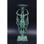 Vintage Hathor Statue: Egyptian Goddess Replica