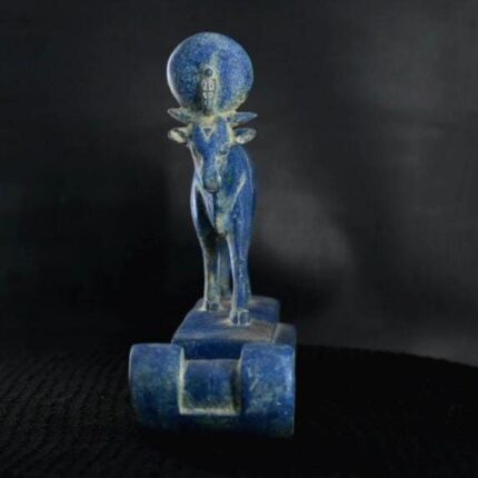 Vintage Hathor Statue: Egyptian Goddess Replica