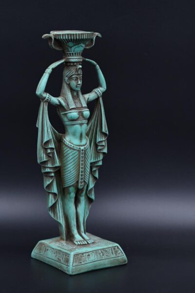 Vintage Hathor Statue: Egyptian Goddess Replica - صورة إضافية 10
