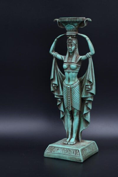 Vintage Hathor Statue: Egyptian Goddess Replica - صورة إضافية 2