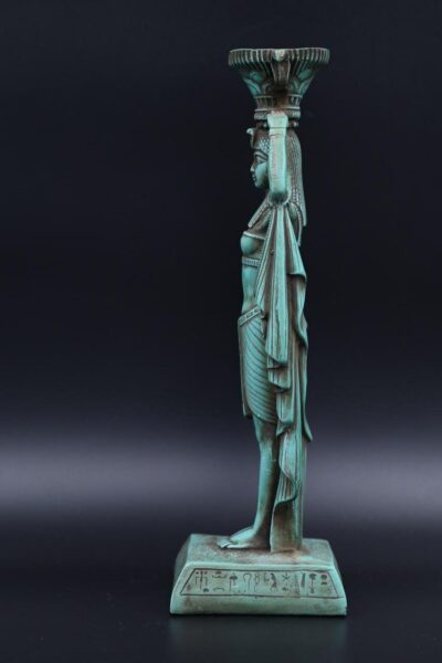Vintage Hathor Statue: Egyptian Goddess Replica - صورة إضافية 3