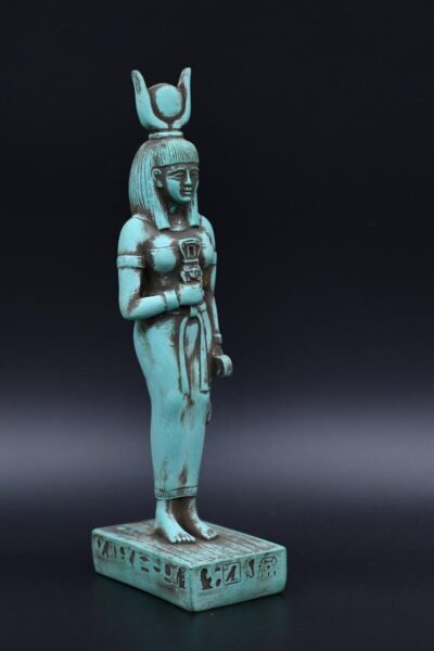 Vintage Hathor Statue: Egyptian Goddess Replica - صورة إضافية 3