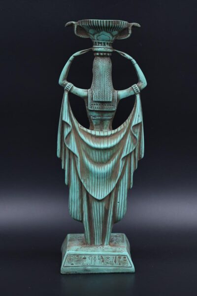 Vintage Hathor Statue: Egyptian Goddess Replica - صورة إضافية 5
