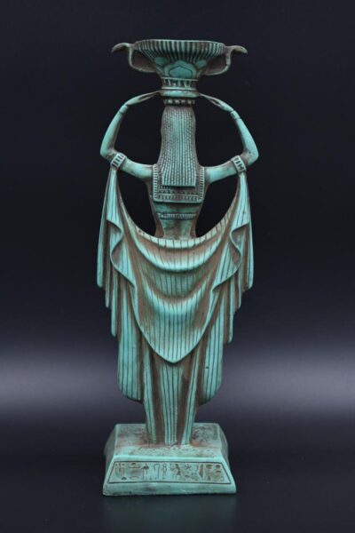 Vintage Hathor Statue: Egyptian Goddess Replica - صورة إضافية 6