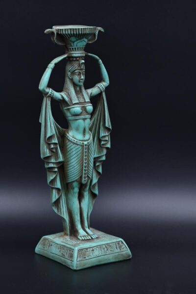 Vintage Hathor Statue: Egyptian Goddess Replica - صورة إضافية 7