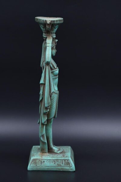 Vintage Hathor Statue: Egyptian Goddess Replica - صورة إضافية 8