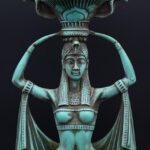 Vintage Hathor Statue: Egyptian Goddess Replica - صورة إضافية 9