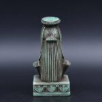 Vintage Hathor Statue: Egyptian Goddess Replica, Stone Idol - صورة إضافية 3