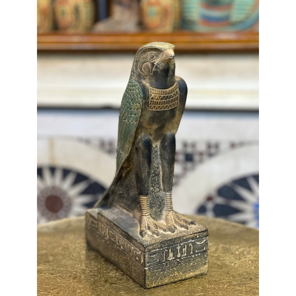 Vintage Horus-Egyptian god of Protection-peace-ancient Egyptian gods-deity-mythology-sculpture antiques-Raplica-ancient Egyptian mythology