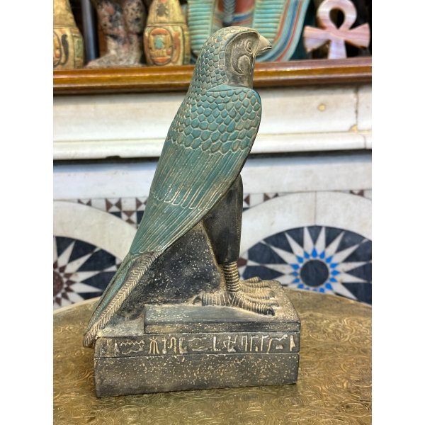 Vintage Horus-Egyptian god of Protection-peace-ancient Egyptian gods-deity-mythology-sculpture antiques-Raplica-ancient Egyptian mythology