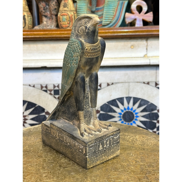 Vintage Horus-Egyptian god of Protection-peace-ancient Egyptian gods-deity-mythology-sculpture antiques-Raplica-ancient Egyptian mythology